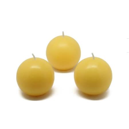 Zest Candle Zest Candle CBC-201 2 in. Yellow Citronella Ball Candles -12pc-Box CBC-201